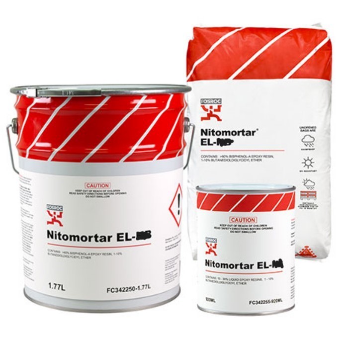 NITOMORTAR EL (10L)-Nitomortar EL is based on high quality solvent-free epoxy resin system. The special silica aggregates provide high strength and excellent abrasion resistance. It is specially desig